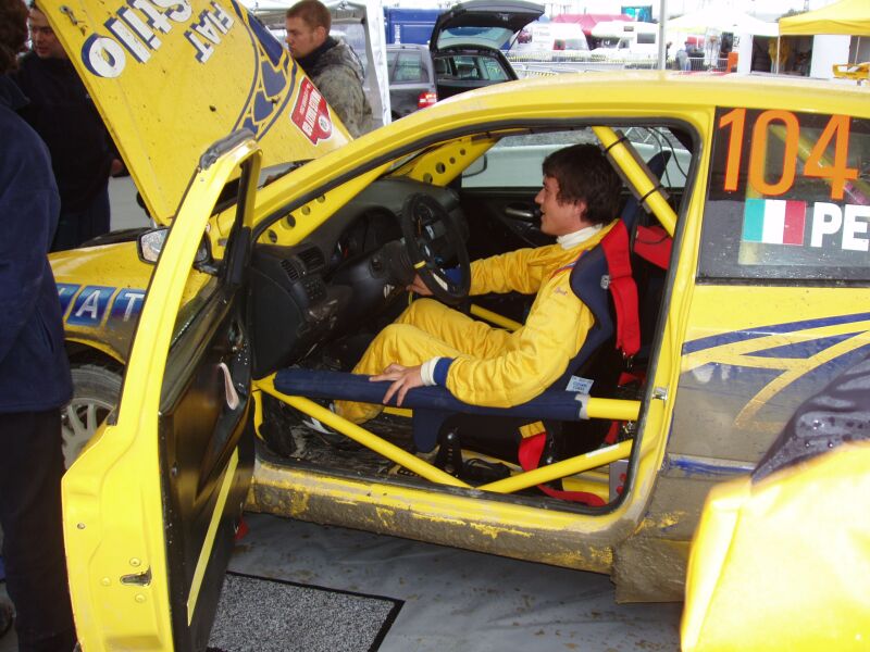 Fiat Stilo Rally action from the 2004 FIA World Rally Championship Waleas Rally GB