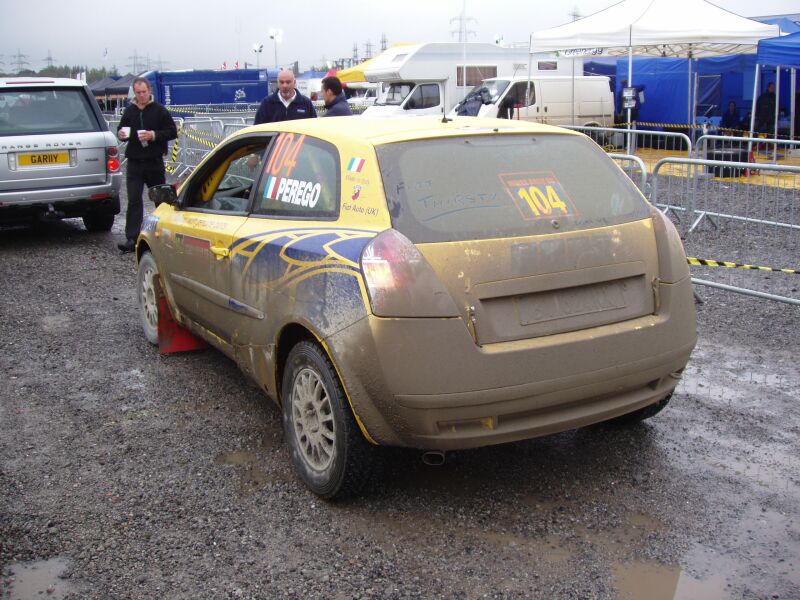 Fiat Stilo Rally action from the 2004 FIA World Rally Championship Waleas Rally GB