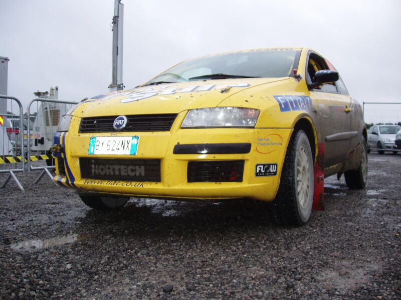 Fiat Stilo Rally action from the 2004 FIA World Rally Championship Waleas Rally GB