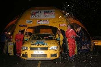 Shaun Woffinden took his third straight victory on the Tempest Rally this weekend, but the 2004 Fiat Stilo Rally Cup drivers' title went to Tom Metcalfe